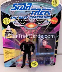 Star Trek The Next Generation Playmates Action Figure Card Cadet Wesley Crusher Alternate