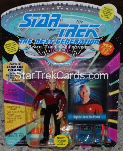 Star Trek The Next Generation Playmates Action Figure Card Captain Jean Luc Picard Alternate