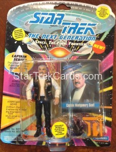Star Trek The Next Generation Playmates Action Figure Card Captain Montgomery Scott Alternate