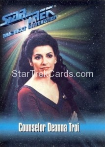 Star Trek The Next Generation Playmates Action Figure Card Counselor Deanna Troi
