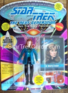 Star Trek The Next Generation Playmates Action Figure Card Dr Beverly Crusher Alternate