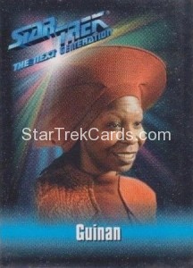 Star Trek The Next Generation Playmates Action Figure Card Guinan