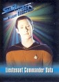 Star Trek The Next Generation Playmates Action Figure Card Lieutenant Commander Data