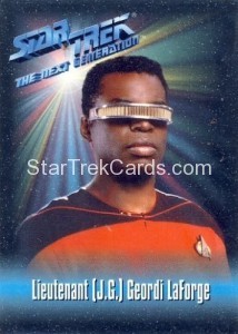 Star Trek The Next Generation Playmates Action Figure Card Lieutenant J G Geordi LaForge