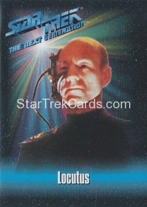 Star Trek The Next Generation Playmates Action Figure Card Locutus