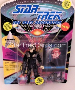 Star Trek The Next Generation Playmates Action Figure Card Locutus Alternate