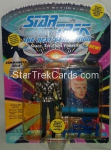 Star Trek The Next Generation Playmates Action Figure Card Sela Alternate