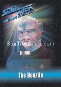 Star Trek The Next Generation Playmates Action Figure Card The Benzite