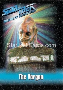 Star Trek The Next Generation Playmates Action Figure Card The Vorgon