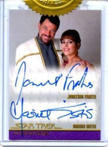 Star Trek The Next Generation Portfolio Prints Series One Autograph Frakes Sirtis