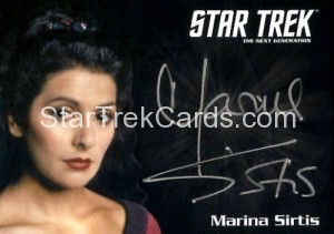 Star Trek The Next Generation Portfolio Prints Series One Autograph Marina Sirtis