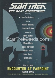 Star Trek The Next Generation Portfolio Prints Series One Trading Card 1