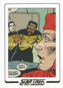 Star Trek The Next Generation Portfolio Prints Series One Trading Card AC45 Alternate