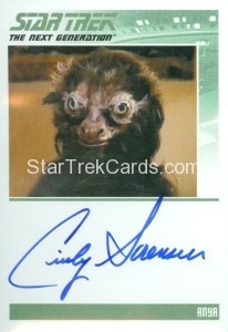 Star Trek The Next Generation Portfolio Prints Series One Trading Card Autograph Cindy Sorenson