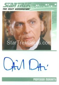 Star Trek The Next Generation Portfolio Prints Series One Trading Card Autograph Daniel Davis