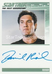 Star Trek The Next Generation Portfolio Prints Series One Trading Card Autograph Daniel Riordan
