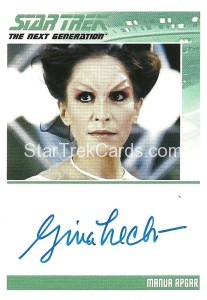 Star Trek The Next Generation Portfolio Prints Series One Trading Card Autograph Gina Hecht