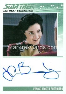 Star Trek The Next Generation Portfolio Prints Series One Trading Card Autograph J C Brandy