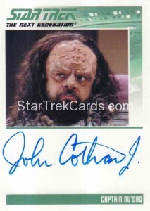 Star Trek The Next Generation Portfolio Prints Series One Trading Card Autograph John Cothran Jr