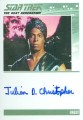 Star Trek The Next Generation Portfolio Prints Series One Trading Card Autograph Julian Christopher