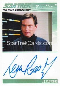 Star Trek The Next Generation Portfolio Prints Series One Trading Card Autograph Leon Rippy