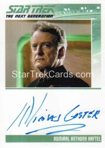 Star Trek The Next Generation Portfolio Prints Series One Trading Card Autograph Nicolas Coster