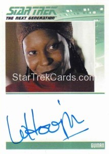 Star Trek The Next Generation Portfolio Prints Series One Trading Card Autograph Whoopi Goldberg