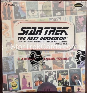 Star Trek The Next Generation Portfolio Prints Series One Trading Card Box