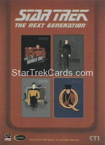 Star Trek The Next Generation Portfolio Prints Series One Trading Card CT1 Back