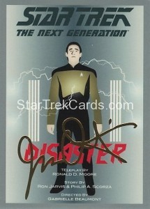 Star Trek The Next Generation Portfolio Prints Series One Trading Card Gold 105