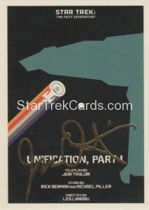 Star Trek The Next Generation Portfolio Prints Series One Trading Card Gold 107