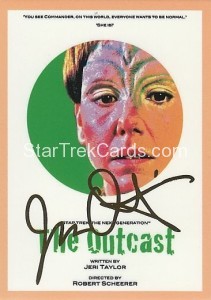 Star Trek The Next Generation Portfolio Prints Series One Trading Card Gold 117