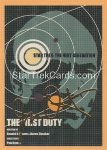 Star Trek The Next Generation Portfolio Prints Series One Trading Card Gold 119