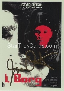Star Trek The Next Generation Portfolio Prints Series One Trading Card Gold 123