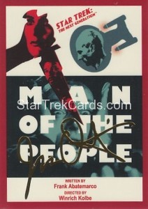 Star Trek The Next Generation Portfolio Prints Series One Trading Card Gold 129
