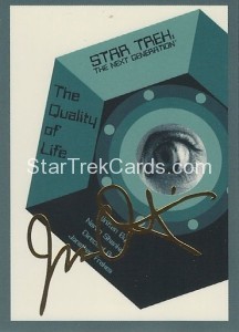 Star Trek The Next Generation Portfolio Prints Series One Trading Card Gold 135