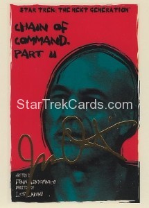 Star Trek The Next Generation Portfolio Prints Series One Trading Card Gold 137