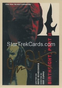 Star Trek The Next Generation Portfolio Prints Series One Trading Card Gold 143