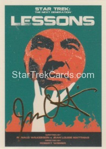 Star Trek The Next Generation Portfolio Prints Series One Trading Card Gold 145