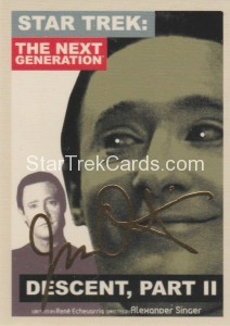 Star Trek The Next Generation Portfolio Prints Series One Trading Card Gold 153