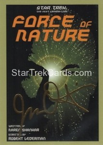 Star Trek The Next Generation Portfolio Prints Series One Trading Card Gold 161