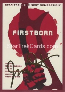 Star Trek The Next Generation Portfolio Prints Series One Trading Card Gold 173