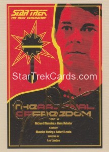 Star Trek The Next Generation Portfolio Prints Series One Trading Card Gold 21