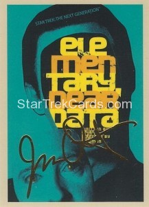 Star Trek The Next Generation Portfolio Prints Series One Trading Card Gold 29