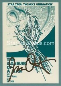 Star Trek The Next Generation Portfolio Prints Series One Trading Card Gold 35