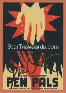 Star Trek The Next Generation Portfolio Prints Series One Trading Card Gold 41