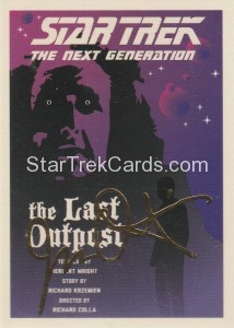 Star Trek The Next Generation Portfolio Prints Series One Trading Card Gold 5