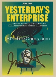 Star Trek The Next Generation Portfolio Prints Series One Trading Card Gold 63