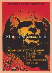 Star Trek The Next Generation Portfolio Prints Series One Trading Card Gold 65