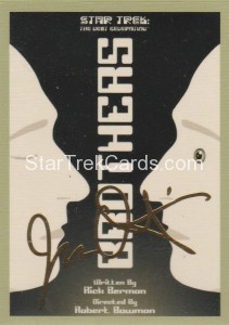 Star Trek The Next Generation Portfolio Prints Series One Trading Card Gold 77